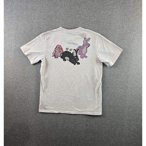 Marni x Flaminia Veronesi T Shirt Womens L White Watercolor Rabbit Embroidered